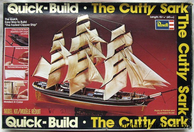 Revell 1/219 Cutty Sark Clipper Ship, H304 plastic model kit